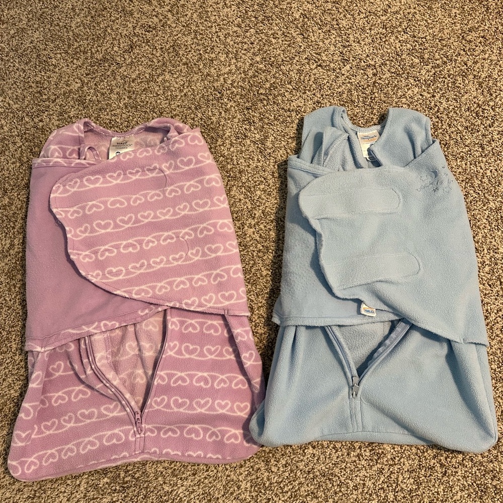 Halo Kids Sleep Sacks - Purple and Blue
